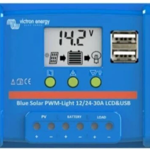 Blue Solar PWM-LCD&USB 12/24V - 30A