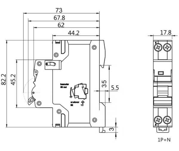 Siguranță Automată Curba B 25A