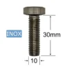 Șurub Inox Cap Hexagonal M10x30 mm