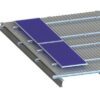 Sistem de prindere panouri fotovoltaice pentru acoperiș din tablă cutată și trapezoidală