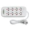 Prelungitor Multifuncțional 8 Prize cu USB
