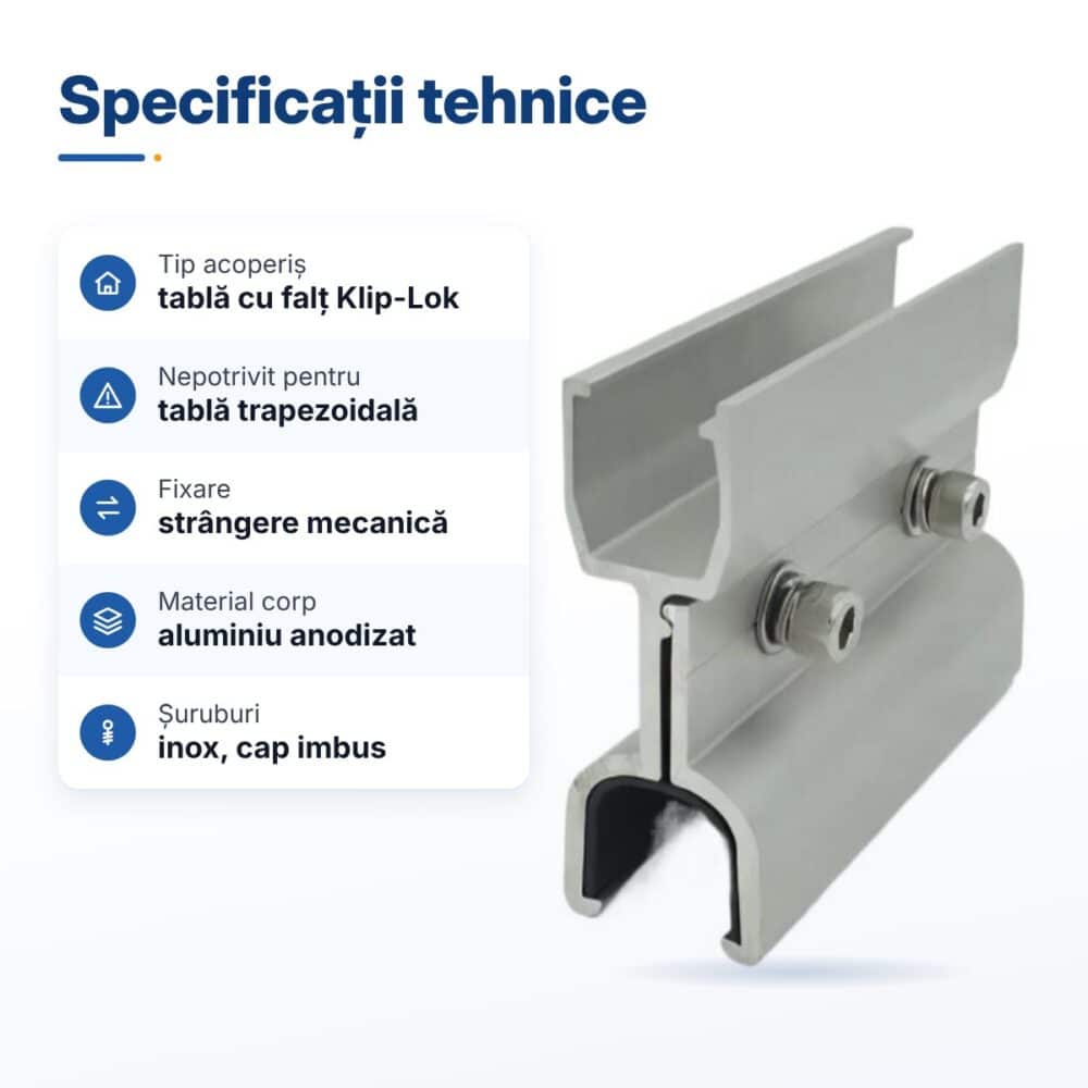clema klip lok fara perforare