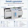 Comutator automat ATS trifazat 125A 4P OPEN – caracteristici și detalii tehnice