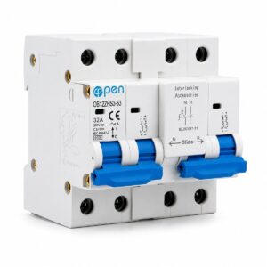 Comutator manual de transfer 2P+2P 32A cu interblocare OPEN