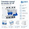 Comutator manual de transfer 2P+2P 32A cu interblocare OPEN – caracteristici și detalii tehnice