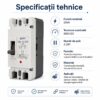 Întrerupător automat MCCB 200A 500V DC OPEN – caracteristici și detalii tehnice