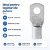 papuc cupru cositorit 50mm2 m8 sc50 8