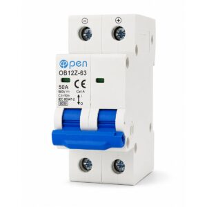 Siguranță automată DC 50A 2 poli 500V OPEN
