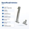 suport reglabil panou picior 44cm
