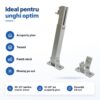 suport reglabil panou picior 44cm