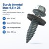 surub bimetal 4 5x25 epdm
