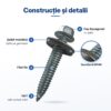 surub bimetal 6x38 epdm